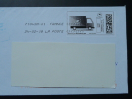 Camion Postal Truck Timbre En Ligne Sur Lettre (e-stamp On Cover) TPP 4069 - Printable Stamps (Montimbrenligne)