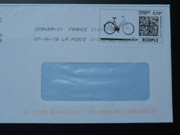 Vélo Bicycle Cycling Timbre En Ligne Sur Lettre (e-stamp On Cover) TPP 4084 - Printable Stamps (Montimbrenligne)