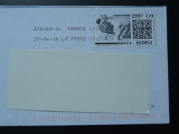 Géométrie Timbre En Ligne Sur Lettre (e-stamp On Cover) TPP 4097 - Printable Stamps (Montimbrenligne)