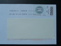 Happy Design Timbre En Ligne Sur Lettre (e-stamp On Cover) TPP 4111 - Printable Stamps (Montimbrenligne)
