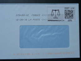 Justice Avocat Timbre En Ligne Sur Lettre (e-stamp On Cover) TPP 4131 - Printable Stamps (Montimbrenligne)