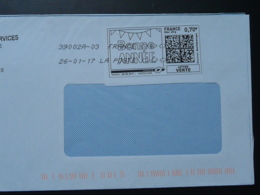 Bonne Année Timbre En Ligne Sur Lettre (e-stamp On Cover) TPP 4147 - Printable Stamps (Montimbrenligne)