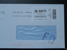 En Route Pour La Rentrée Timbre En Ligne Sur Lettre (e-stamp On Cover) TPP 4225 - Printable Stamps (Montimbrenligne)