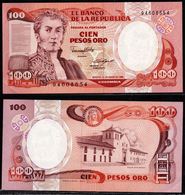 COLOMBIA - 1986 - CIEN PESOS ORO ( $ 100 ) - UNCIRCULATED. CONDITION 9/10 - Colombie