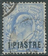 1911-13 BRITISH LEVANT USED TURKISH CURRENCY SG 27 1pi ON 2 1/2d - F23-10 - Levante Británica