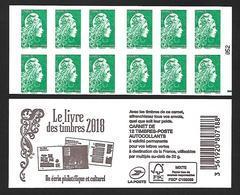 CARNET 12TP YSEULT YZ - TVP LV -  LE LIVRE DES TIMBRES 2018 - RE BAS DROIT - NEUF - NON PLIE - Modern : 1959-…