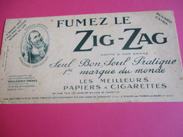 Buvard Extra/ Papier à Cigarette/ ZIG-ZAG/Fumez Le Zig-zag/1ére Marque Du Monde/Braunstein Fréres /1930-1950   BUV290 - Tobacco