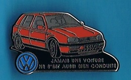 1 PIN'S //   ** VOLKSWAGEN / GOLF ** . (Decat Paris) - Volkswagen