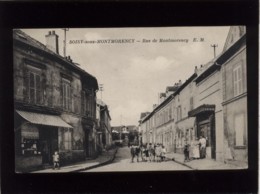 95 Soisy Sous Montmorency Rue De Montmorency édit. E.M. Animée Boucherie à Droite - Soisy-sous-Montmorency