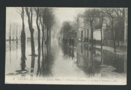 Crue De La Seine 1910- Villeneuve La Garenne -  Le Quai D'Asnières    - Gam43 - Villeneuve La Garenne