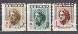 Spain 1948 TBC Pro Tuberculosos Mi#45-46 + Mi#968 Mint Hinged - Beneficiencia (Sellos De)