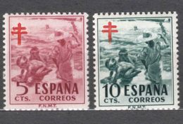 Spain 1951 TBC Pro Tuberculosos Mi#55-56 Mint Hinged - Beneficiencia (Sellos De)