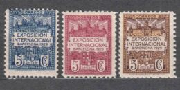 Spain 1929 Barcelona Mi#1-3 Mint Hinged - Barcelone