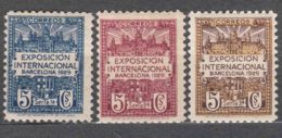 Spain 1929 Barcelona Mi#1-3 Mint Hinged - Barcelone