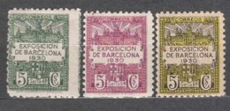 Spain 1930 Barcelona Mi#4-6 Mint Hinged - Barcelona