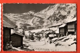 TRQ-22 Saas-Fee En Hiver. Feegletscher. Circulé En 1952 Vers La France, Avec Un Cachet Taxe.Gyger 18247 - Saas-Fee