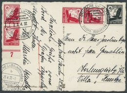 1937, 2. Südamerikafahrt, Bordpost Von Der Rückfahrt, Prachtkarte -> Automatically Generated Translation: 1937, "2. Sout - Zeppelins