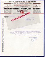 79- LES AUBIERS-49- SOMLOIRE- RARE LETTRE ETS. GABORY FRERES-GRAINS GRAINES FOURRAGERES-HORTICULTURE AGRICULTURE-1947 - Agricultura