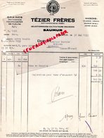 49- SAUMUR- LETTRE TEZIER FRERES-GRAINES HORTICULTURE -AGRICULTURE-VALENCE SUR RHONE-JUVISY- 1939 - Agricultura