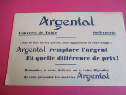 Buvard /Orfèvrerie/Couverts De Table - Orfèvrerie/ ARGENTAL/ Remplace L'Argent / Vers 1940-1960    BUV329 - O