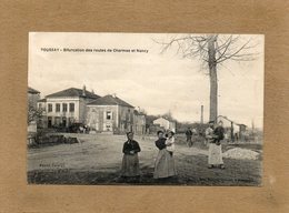 CPA - POUSSAY (88) - Aspect De La Bifurcation Des Routes De Charmes Et De Nancy En 1912 - Pouxeux Eloyes