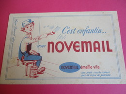 Buvard/NOVEMAIL/C'est Enfantin Avec Novenail/ Novemail émaille Vite/Vers 1945-1960   BUV339 - Paints