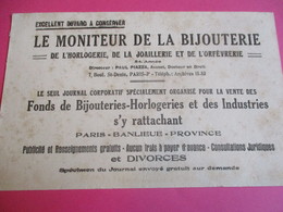 Buvard/ Bijouterie /Presse/Le Moniteur De La Bijouterie /Horlogerie, Joaillerie, Orfèvrerie//Vers 1930-1940      BUV371 - B
