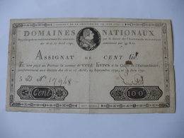 TRES RARE ASSIGNAT 100 LIVRES EFFIGIE ROYALE 19/05/1791 LAFAURIE 140 - Assignats & Mandats Territoriaux