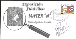 J) 2010 CUBA-CARIBE, PHILATELIC EXHIBITION, MATEX, SPECIALIZED IN A FRAMEWORK, CENTENARY OF THE WAR OF - Lettres & Documents