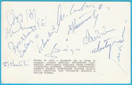 ROMANIA VOLLEYBALL TEAM On Olympic Games 1972. ** ORIGINAL AUTOGRAPHS - HAND SIGNED ** Autograph Autographe Autogramm - Autographes