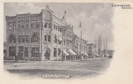 Lewiston Idaho, Main Street Scene, Old Architecture, C1900s Vintage Postcard - Lewiston