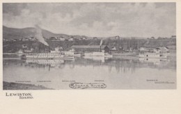 Lewiston Idaho, Riverfront Scene, Steamer Riverboats Identified, C1900s Vintage Postcard - Lewiston