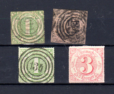 1859-65  Allemagne Tour Et Taxis 1859-65, Entre 36 Et 46 Ob, Cote 80 € - Autres & Non Classés