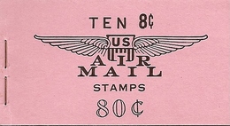 UNITED STATES (USA), 1964, Air Mail Booklet C11, 80c, Mi 72x - 1941-80