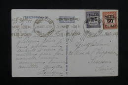 MONACO - Affranchissement ( Taxes Surchargés ) De Monte-Carlo Sur Carte Postale En 1937 Pour La Suisse - L 23557 - Briefe U. Dokumente