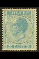 1865-66 20c Blue Perf 15 (SG 35, Michel 15 D, COB 18A), Fine Mint, Fresh Colour. For More Images, Please Visit Http://ww - Other & Unclassified