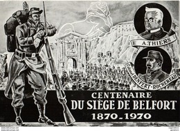 90 - BELFORT - CENTENAIRE DU SIÈGE DE BELFORT 1870-1970 - Belfort – Siège De Belfort