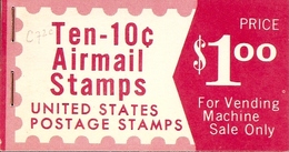 UNITED STATES (USA), 1968, Air Mail Booklet C21, $ 1.00, Mi 0-76 - 1941-80