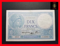 FRANCE 10 Francs 4.12.1941  P. 84   VF - 10 F 1916-1942 ''Minerve''