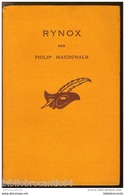 Collection "le Masque" * R Y N O X * < Philip MACDONALD < E.O 1933 - Club Des Masques