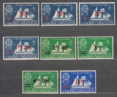 St. Pierre & Miquelon 1945 Mi#330-337 Mint Never Hinged - Ungebraucht