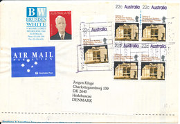 Australia Ordre Form Printed Matter Sent Air Mail To Denmark - Storia Postale