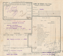 570/28 - Lettre De Voiture Manuscrit Et Cachet  VAL BENOIT , Gare Privée NORD BELGE 1922 - Exp SCLESSIN Tubes - Nord Belge