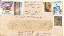 Australia Cover Sent Air Mail To Denmark 6-3-1988 With More Topic Stamps - Storia Postale