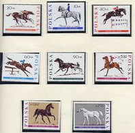 POLAND 1967 Equestrian Sports And Horse Breeding MNH / **.  Michel 1740-47 - Ungebraucht