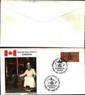 91390) VIAGGIO DEL PAPA GIOVANNI PAOLO II° NEL CANADà -IL 17-8-1984 - Cartas & Documentos