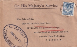 NORTHERN RHODESIA Lettre 1950  Pour La Suisse On His Majesty's Service - Rhodésie Du Nord (...-1963)