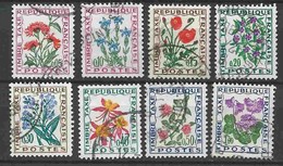 - Yvert N°95 à 102 - Type Fleurs Des Champs - 1960-.... Afgestempeld