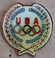 COMITE OLYMPIQUE DES ETAS UNIS - USA -UNITED STATES OLYMPIC COMMITTEE - JEUX OLYMPIQUES -  AMERIQUE - LAURIERS - (21) - Olympic Games