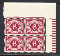 Ireland 1940 Postage Due, Mint No Hinge, Sideways Wmk, Corner Block, Sc#  ,SG D11a - Timbres-taxe